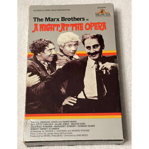 The Marx Brothers A Night At The Opera VHS Tape (1980) || PRE-OWNED